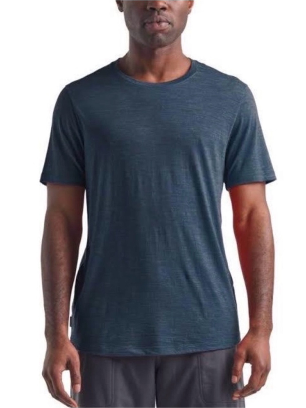 Men’s Icebreaker wool blend cool lite t-shirt in denim blue Size XXL